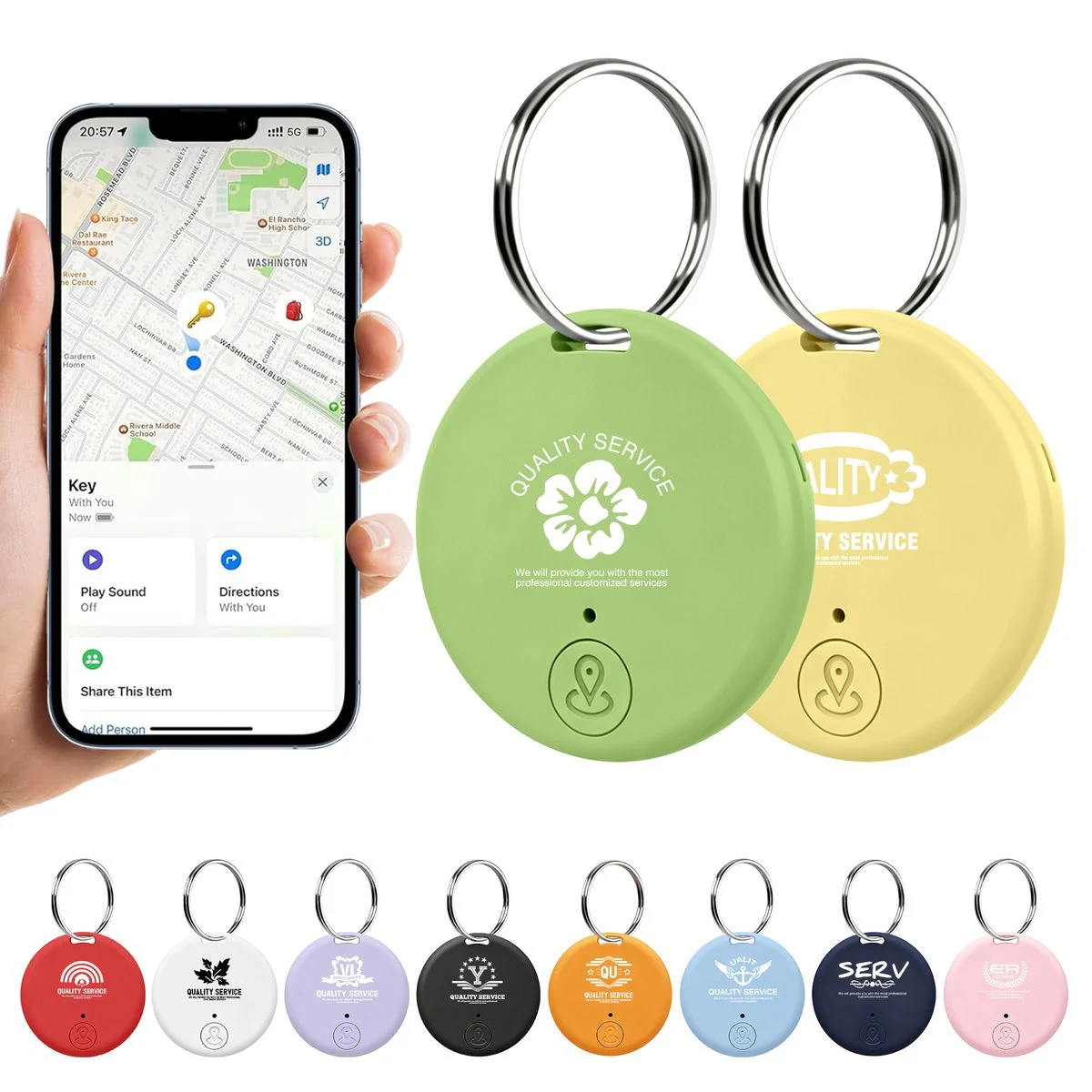 Circular Bluetooth Tracker 1