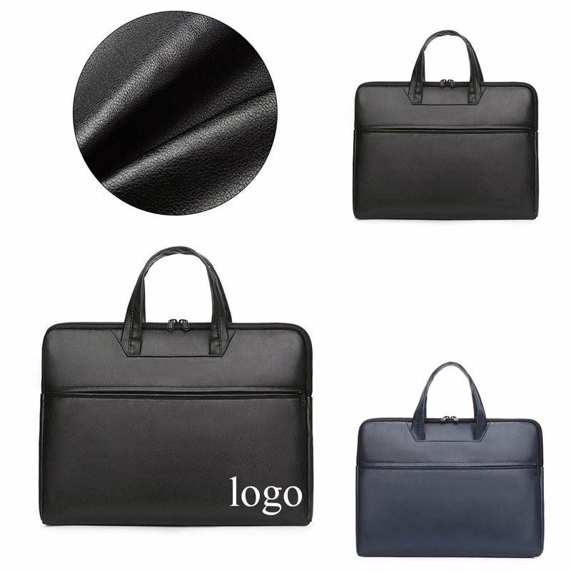 Sleek Synthetic Leather Office Laptop Tote