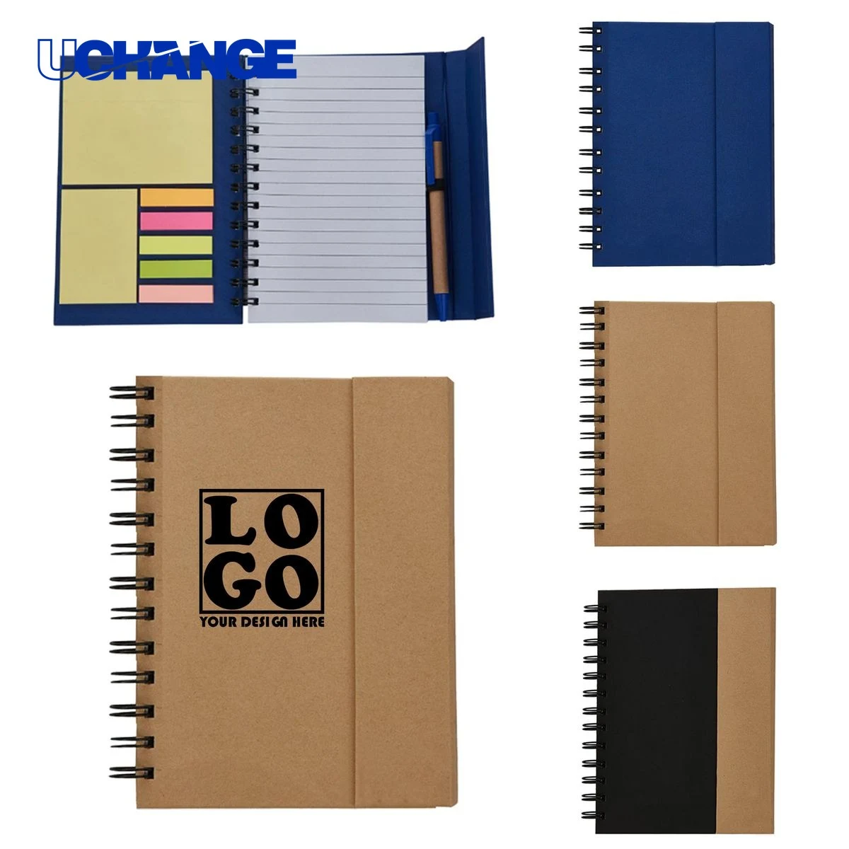 Hard Cover Journal Notebook with Pen for Notes 1