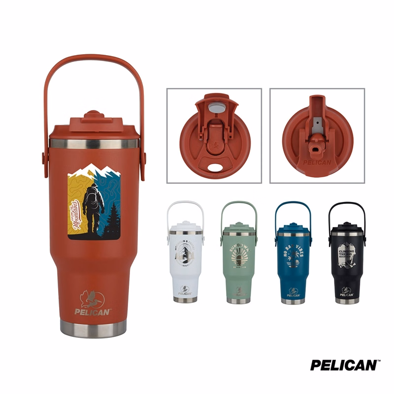 Pelican Porter™ Dual Swing 30 oz. Recycled Double Wall Stainless Steel Tumbler