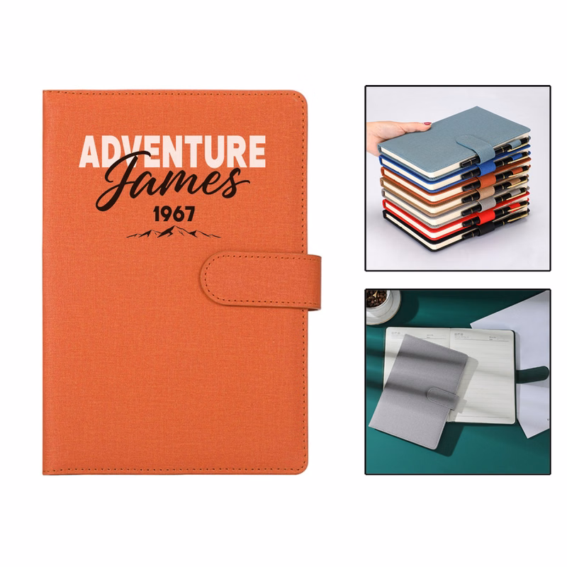 A5 Cloth Texture Journal with Magnetic Buckle