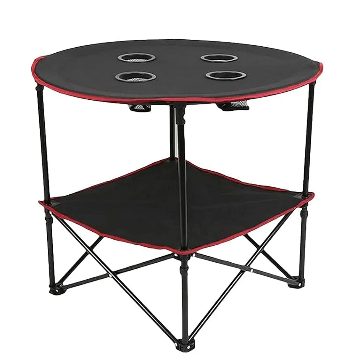 Folding Beach Camping Picnic Table with Cup Holders 1