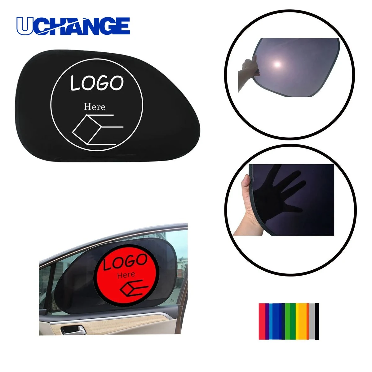 PVC Car Foldable Side Window Sunshade 1