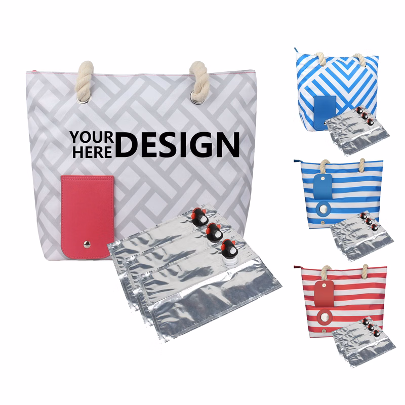 Travel-Friendly Oxford Insulated Bottle Bag