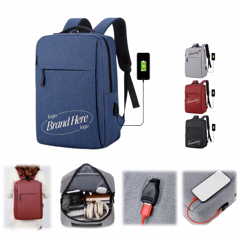 Business Laptop Backpack With Usb Charging