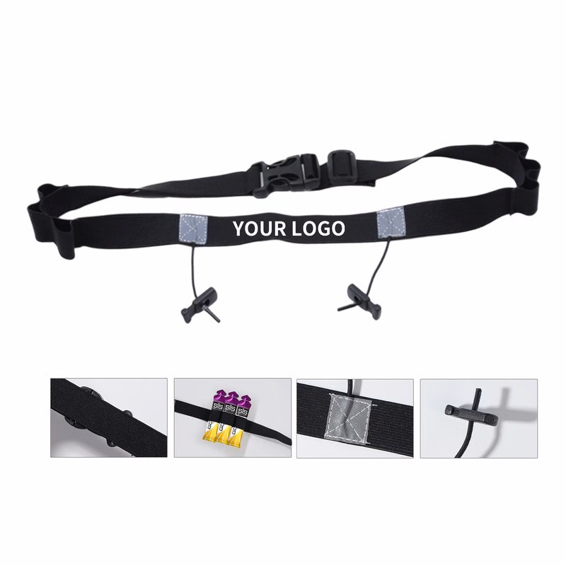 Adjustable Race Bib Belt With Reflective Point 35.8" Length