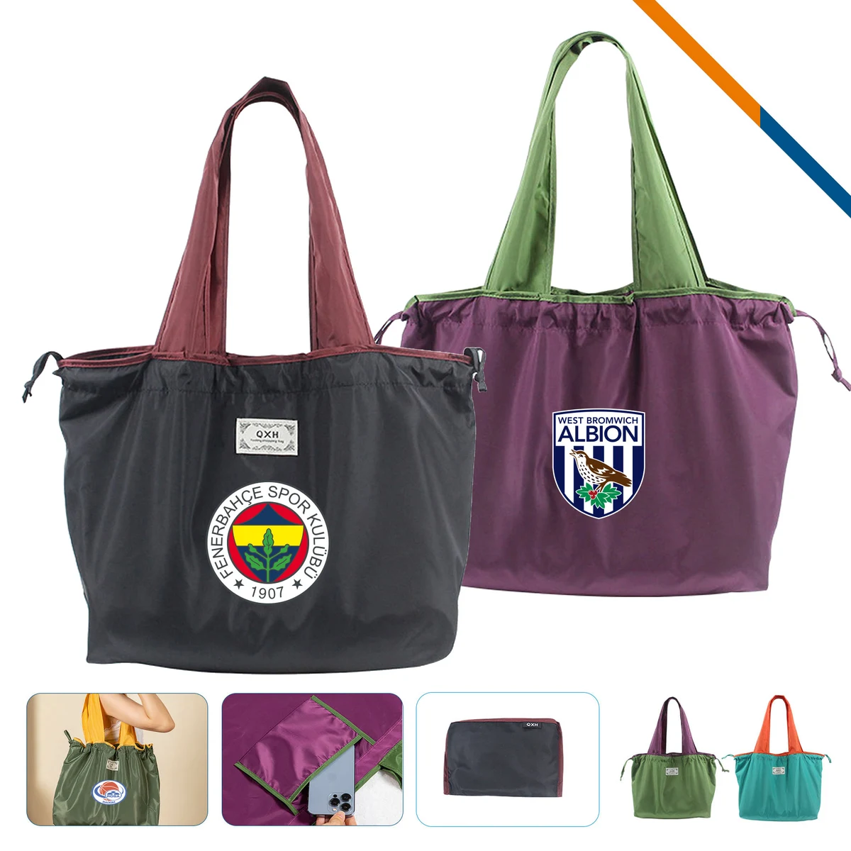 DrawNest Foldable Drawstring Tote Bag 1