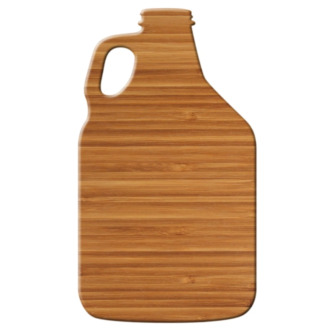 15" Growler Shape Bamboo Cutting Board 1