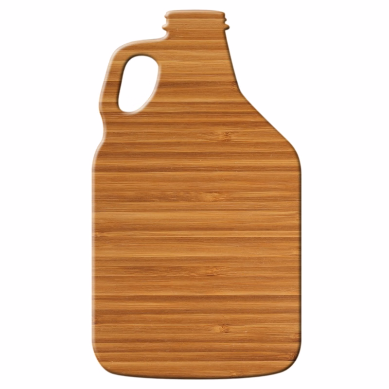 15" Growler Shape Bamboo Cutting Board