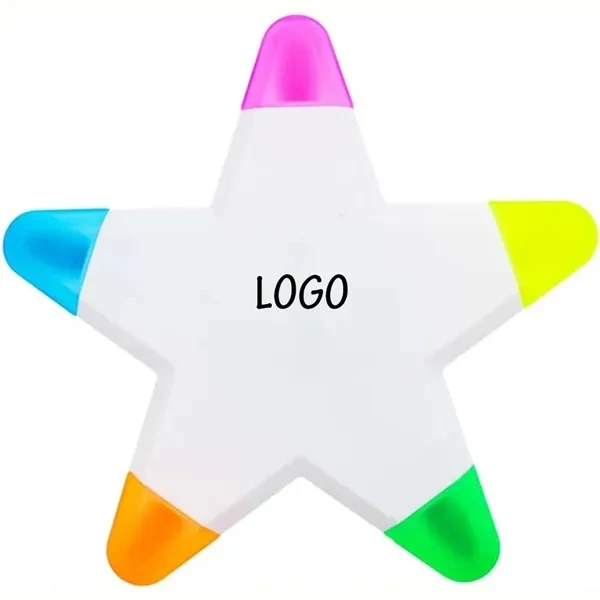 Funny Star Shape Fluorescent Highlighter Pens for Office, School and Events 1