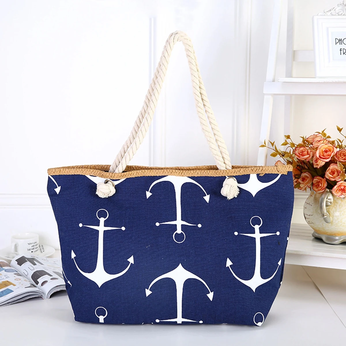 Large Canvas Tote Bag for Women, custom tote bag with logo imprint 1