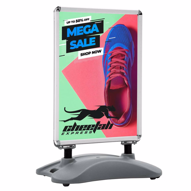 Outdoor Flex Sign with Ballast Base Kit