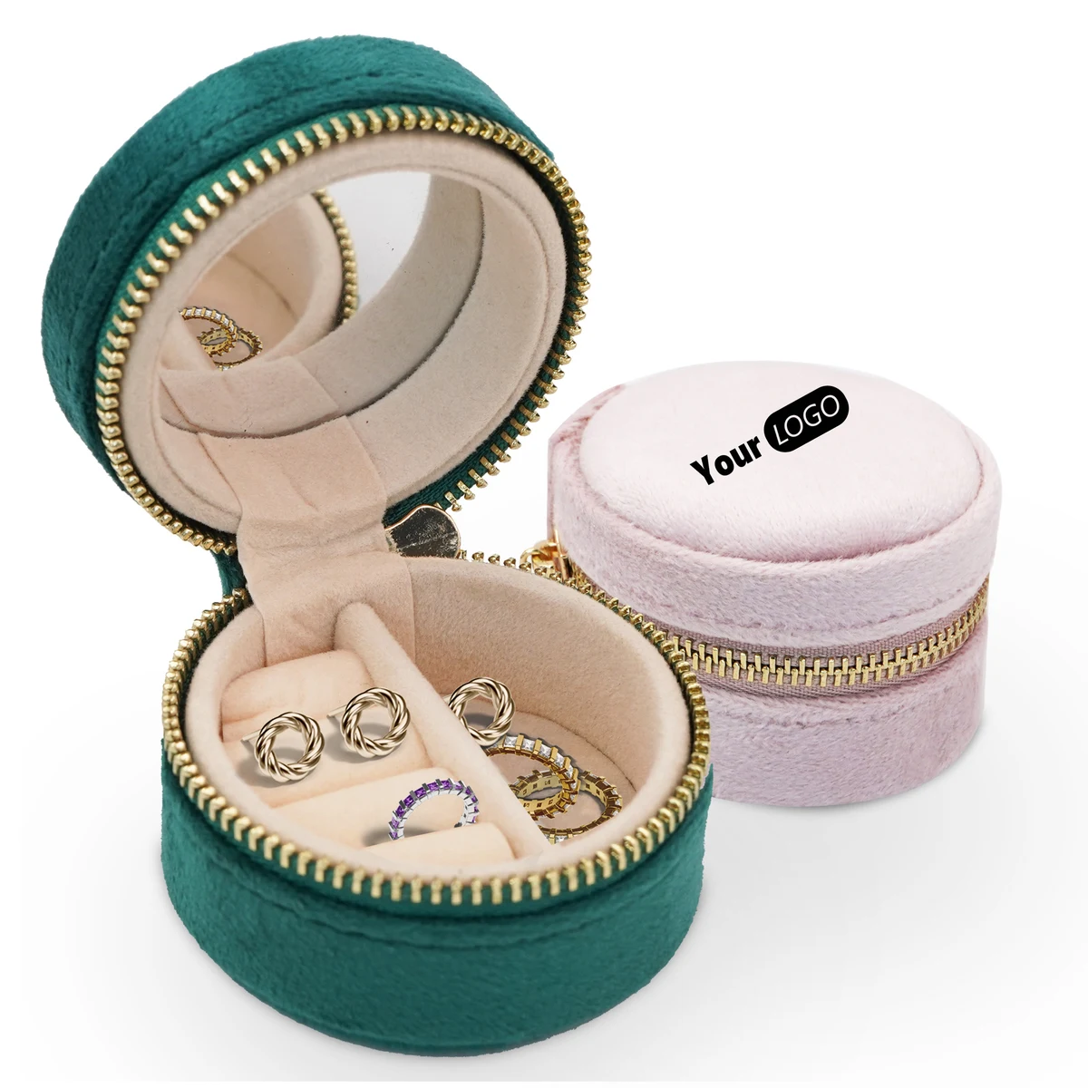 Velvet Mini Portable Ring Storage Box 1