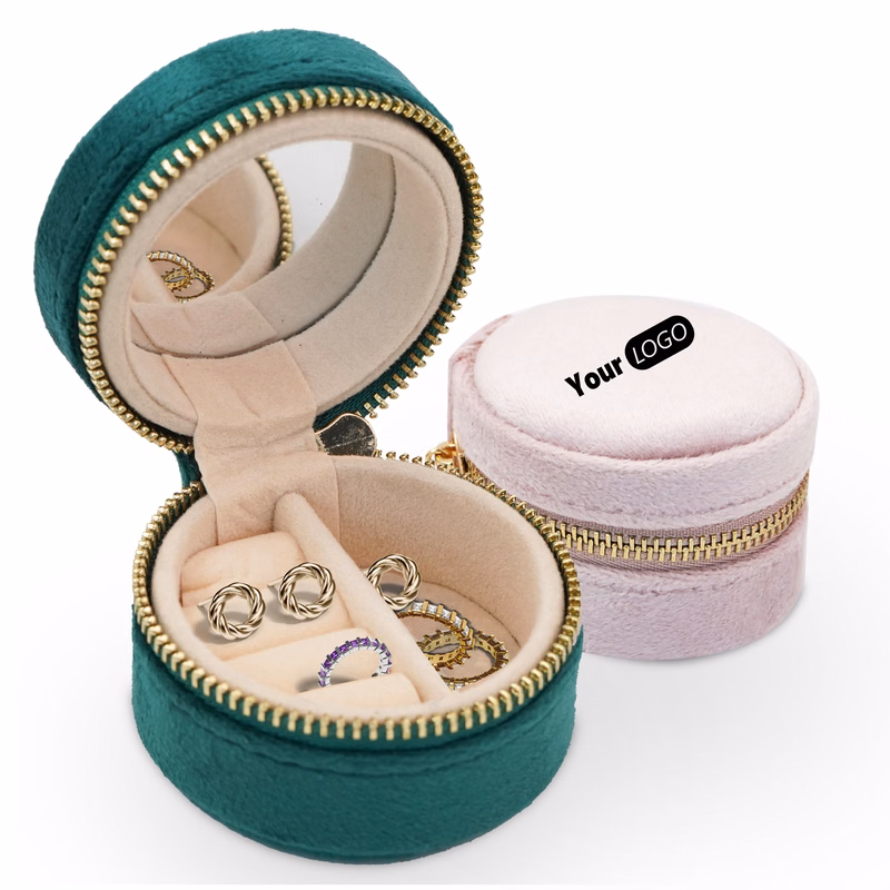 Velvet Mini Portable Ring Storage Box