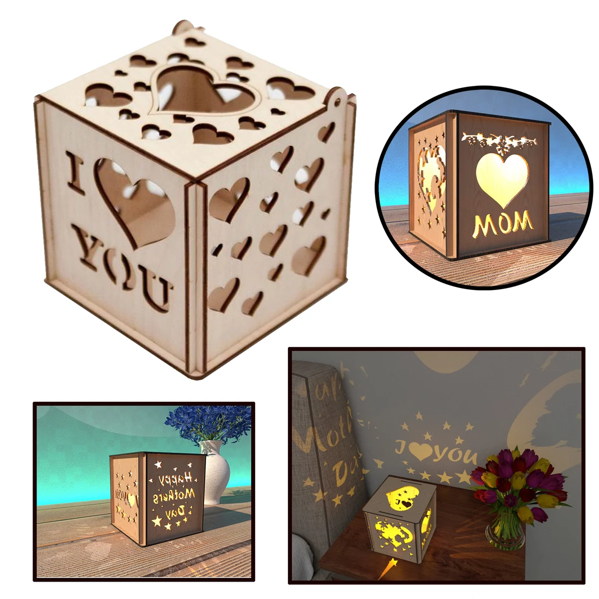 Creative Projection Wooden Box 1