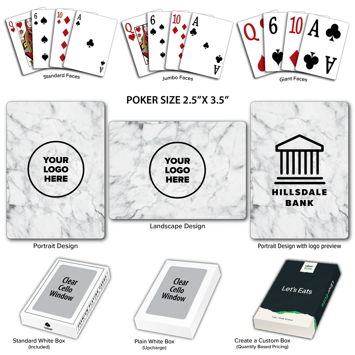 Marble Theme Poker Size Playing Cards 1
