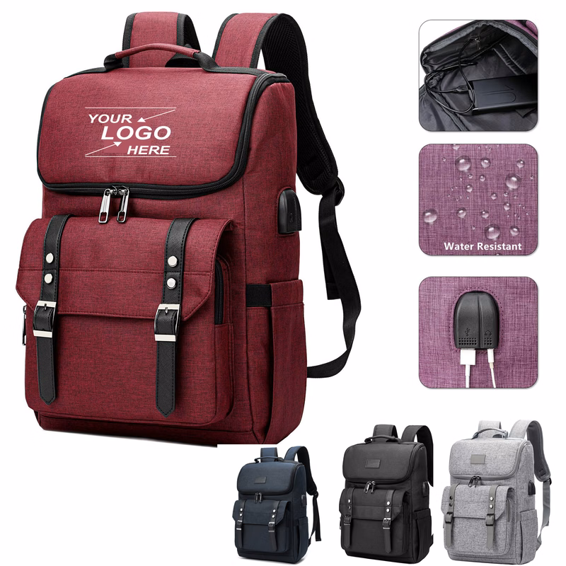Vintage Travel Laptop Backpack