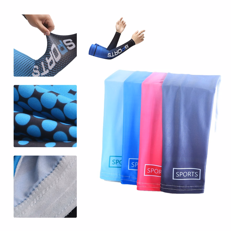 MOQ 50 UPF 50+ Cooling Sun Protection Arm Sleeves