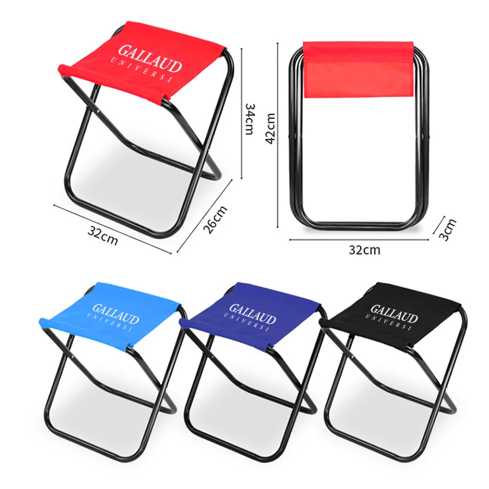 Outdoor Portable Folding Stool Four Corner Chair for Fishing Camping 1