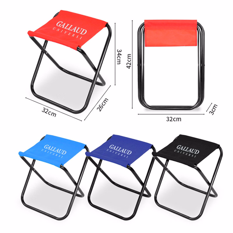 Outdoor Portable Folding Stool Four Corner Chair for Fishing Camping
