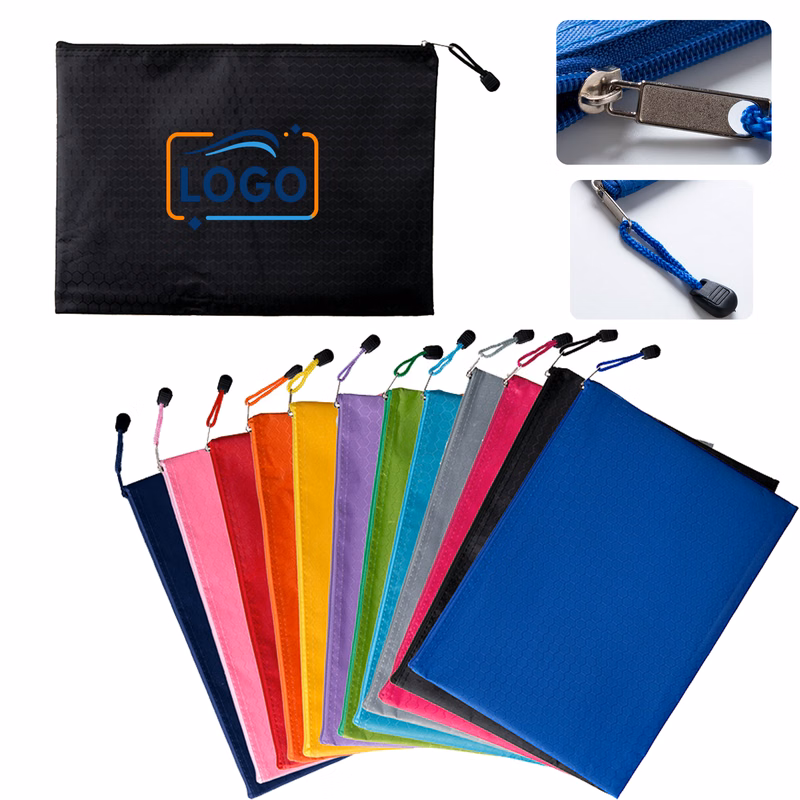 Compact Waterproof Zipper Pouch with Strap ?C A5