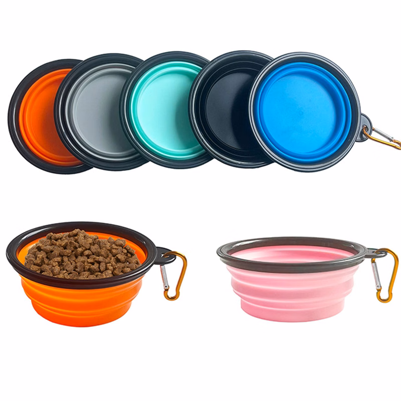 Outdoor Foldable Pet Bowl With Customizable Colors And Logos