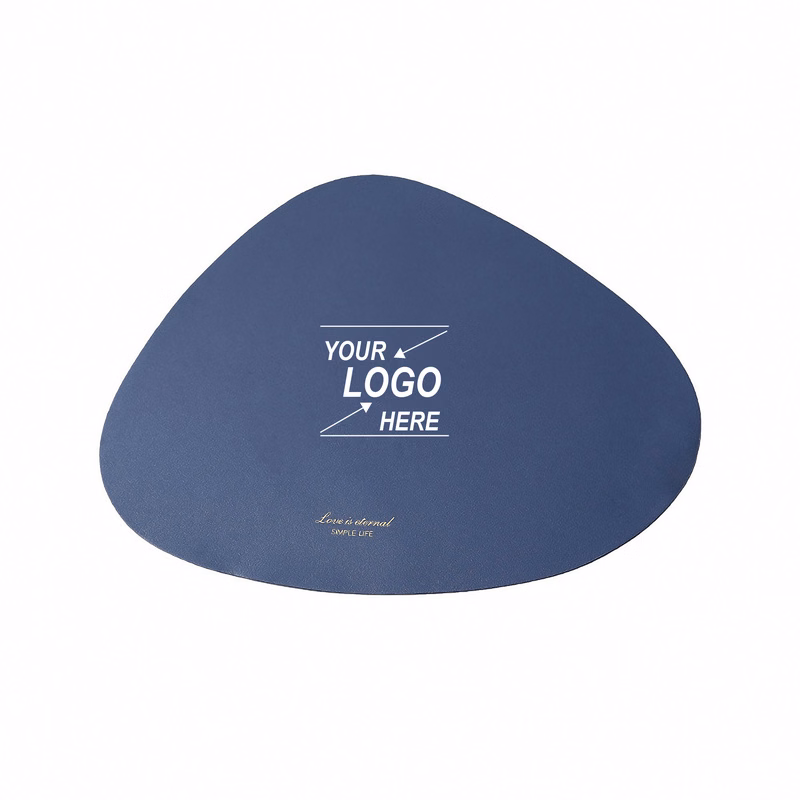 Water Drop Shape PU Leather Coaster
