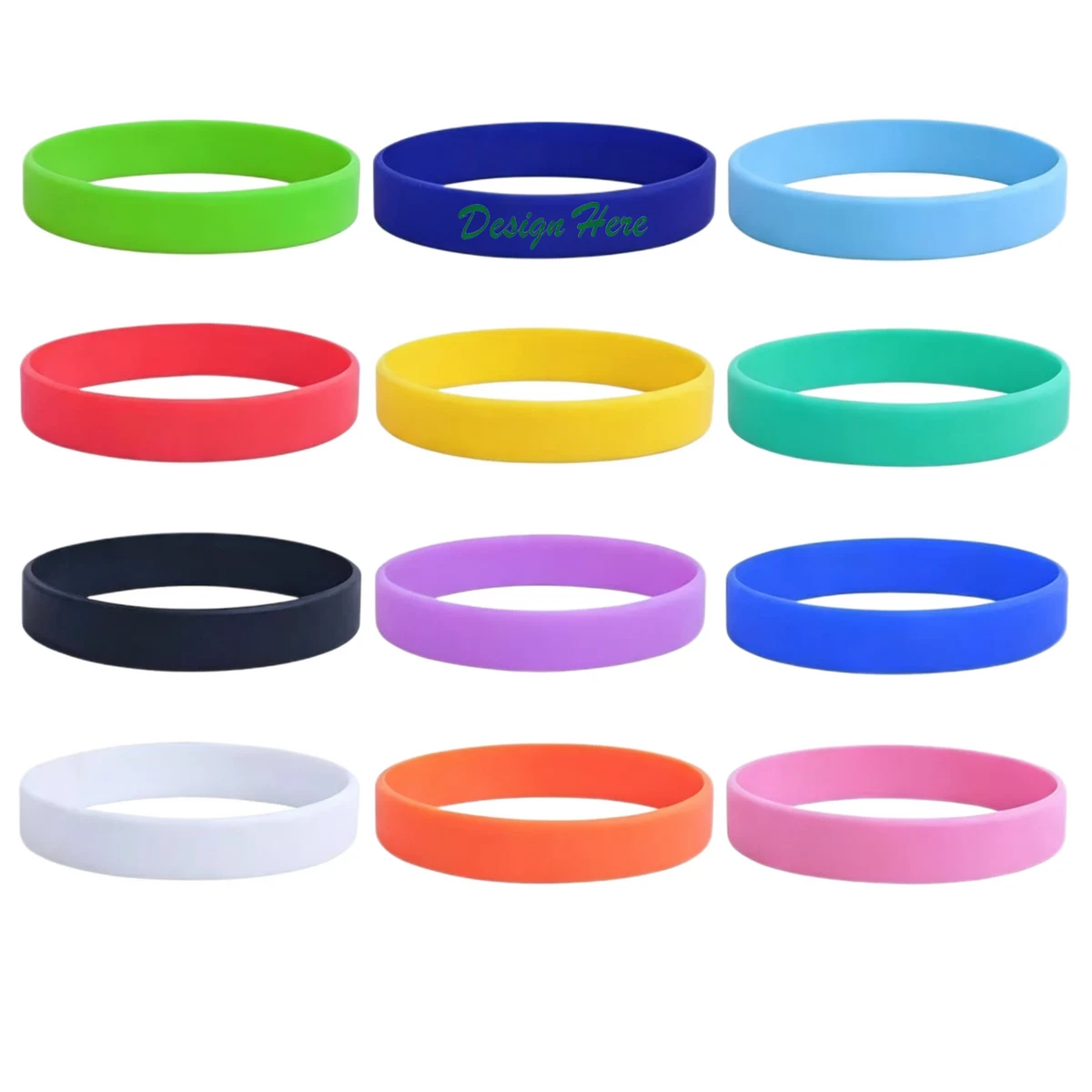 Pure Color Silicone Bracelet 1