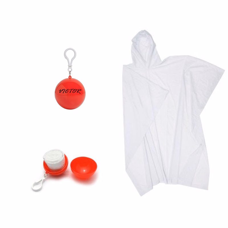 Adult Disposable Rain Promotional Poncho