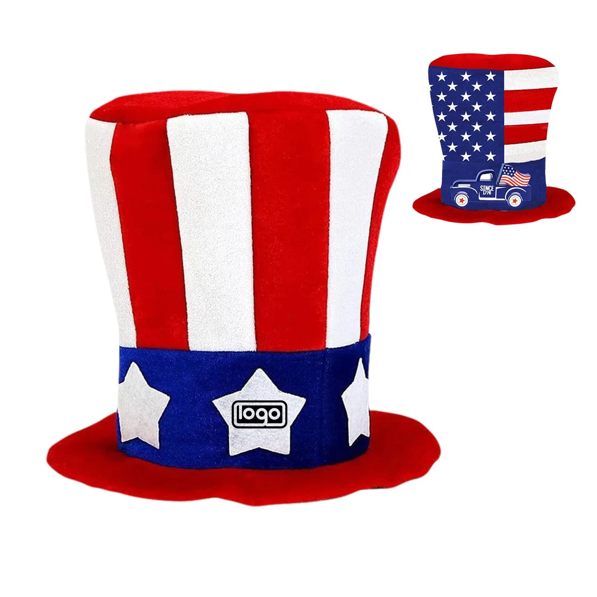 4th of July Patriotic Top Hat 1