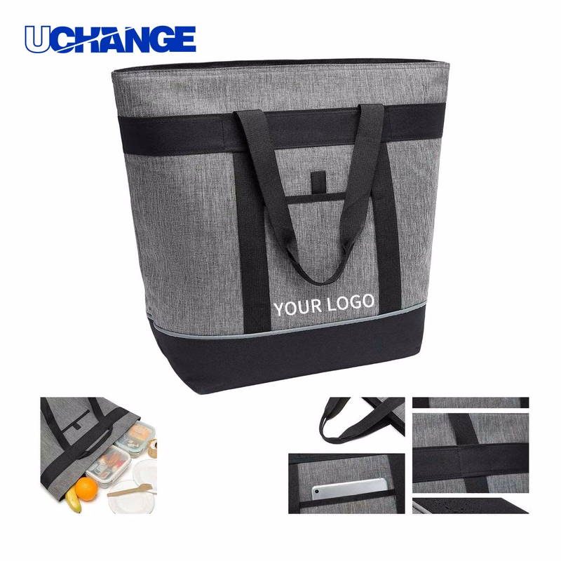 Insulated Lunch Bag with Metal Zipper Durable Design