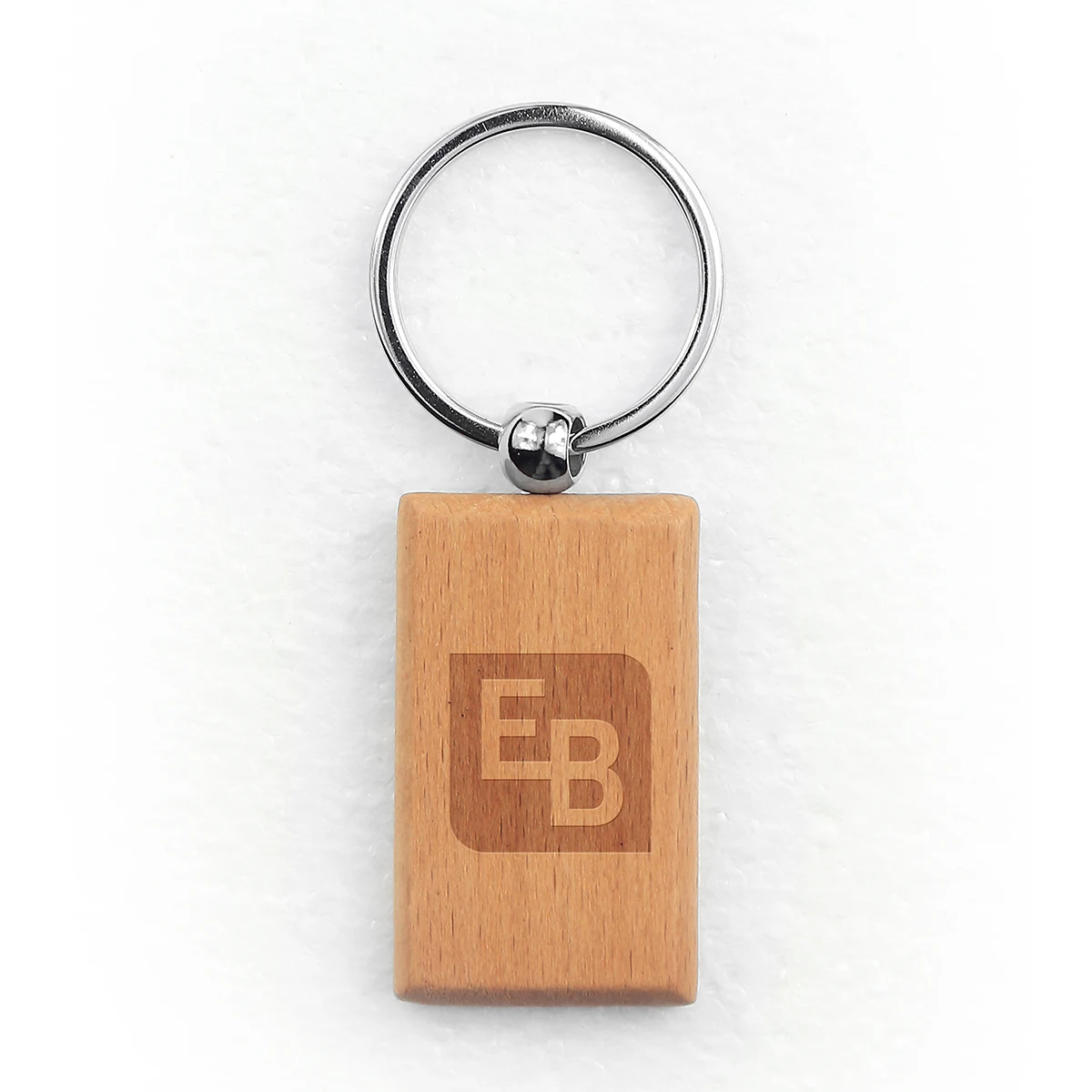 Oceanside Rectangular Wood Key Chain 1