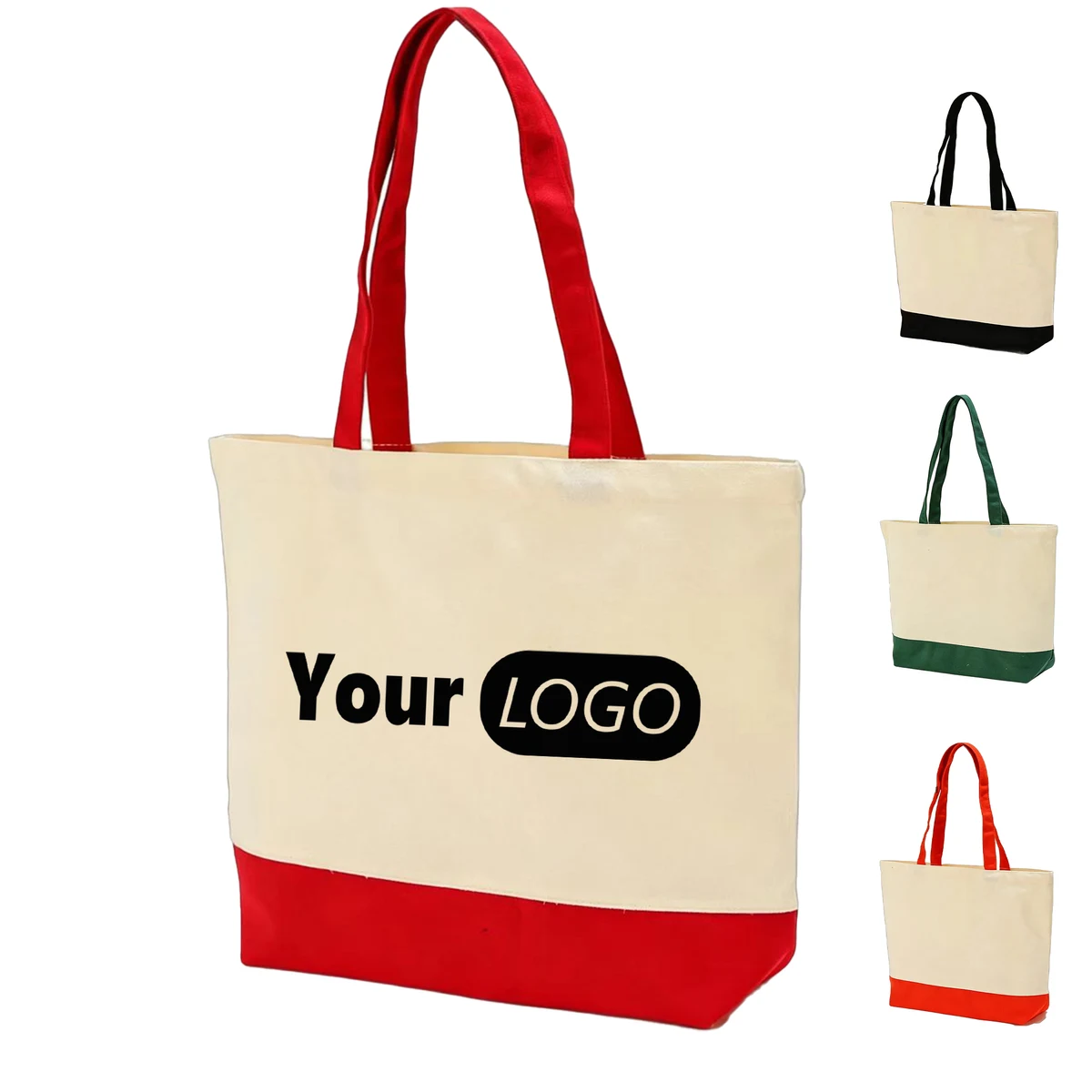 Canvas Bag For Daily Shopping, custom tote bag with logo imprint 1