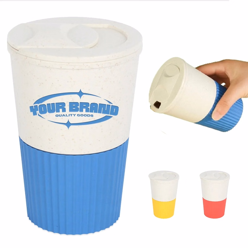 16oz Outdoor Portable Lightweight Wheat Straw Coffee Mug