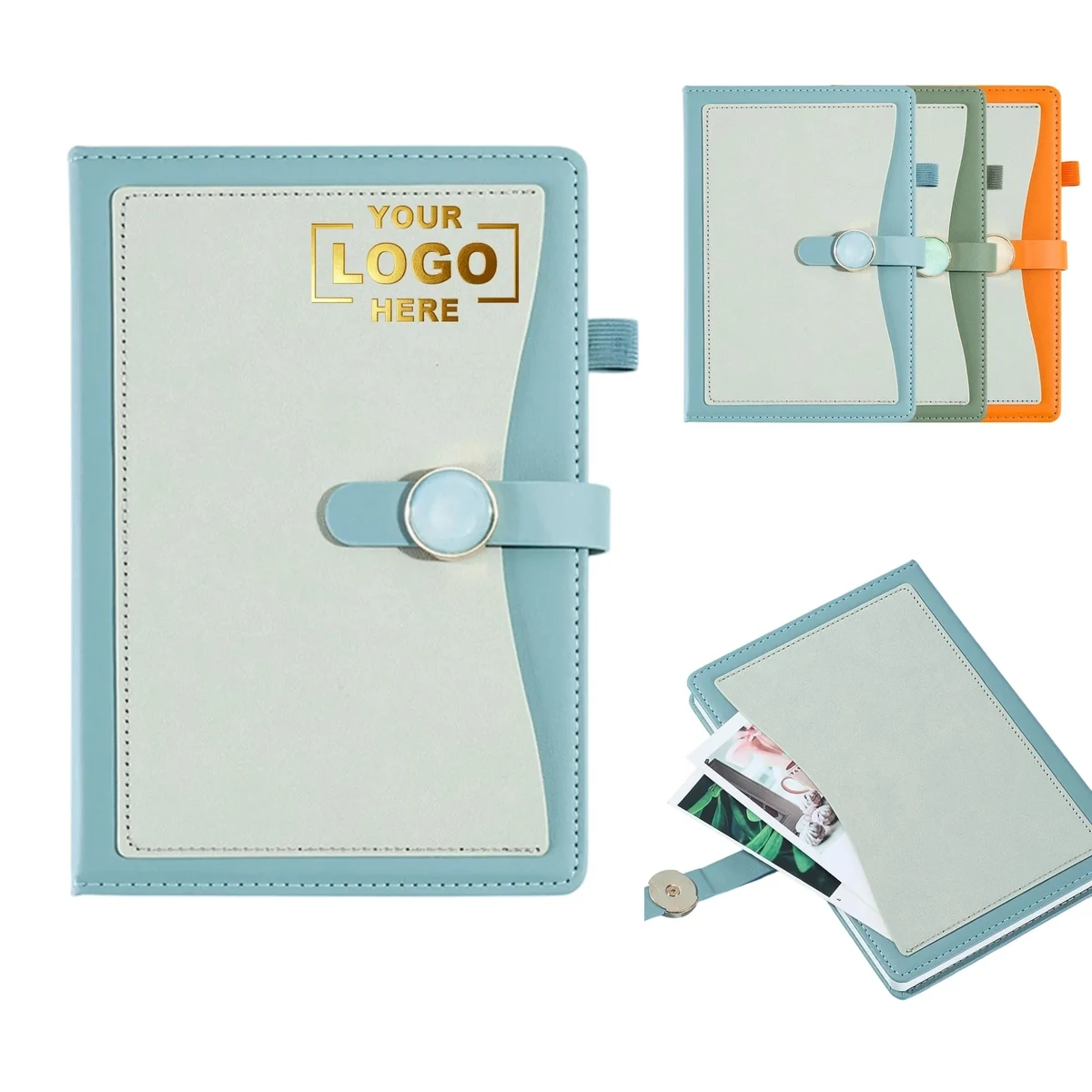 A5 Magnetic Buckle Business Notebook With Pocket 1