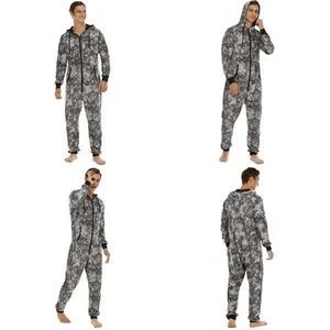 Men'S Pajamas Tie-Dye Jumpsuit 1