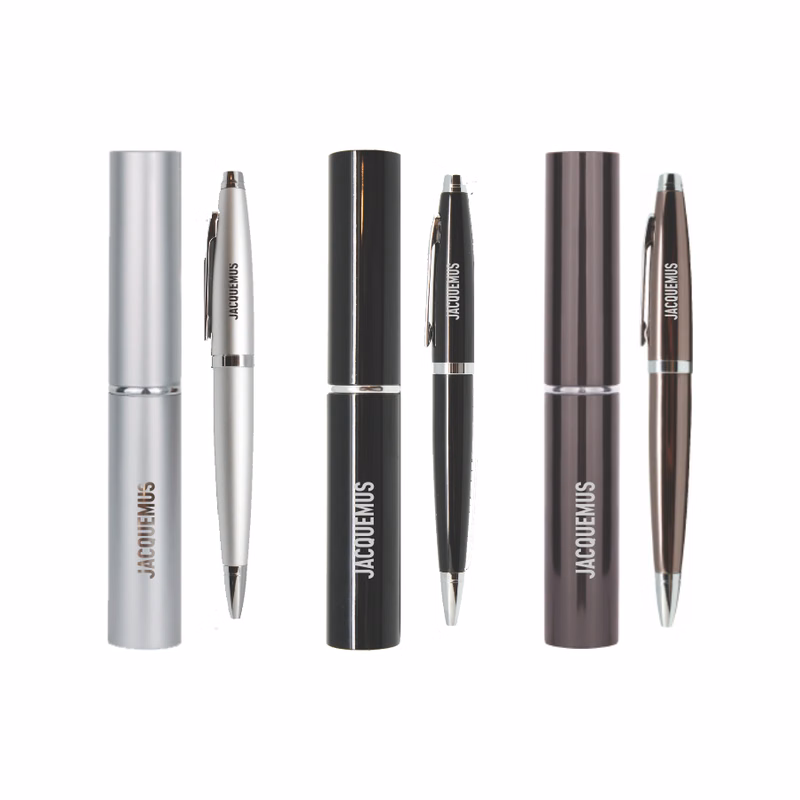 Union Printed - Twist Metal Ballpoint Pen w/ Matching Case Set