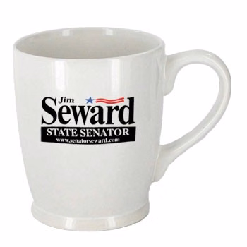 16 oz. White Kinzua Coffee Mug