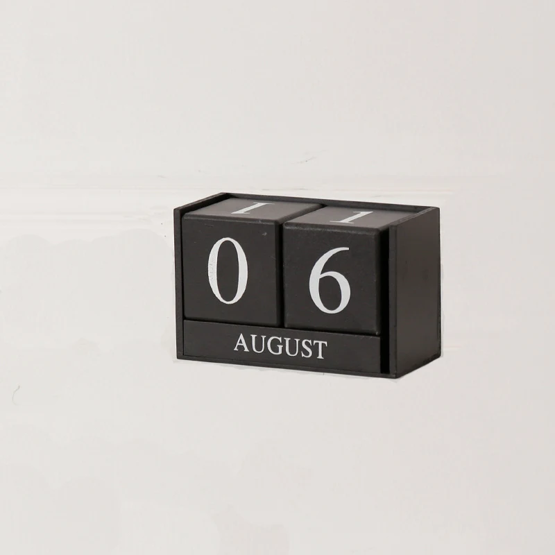 Wooden Block Calendar for Desk 1