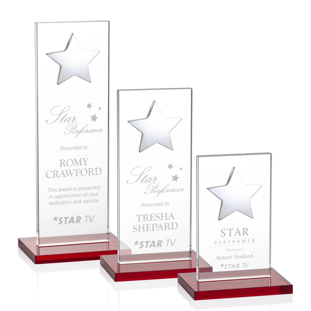 Dallas Star Award - Red/Silver 1