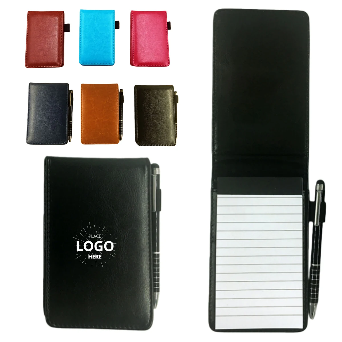 PU Pocket Notepad and Metal Ballpoint Pen 1