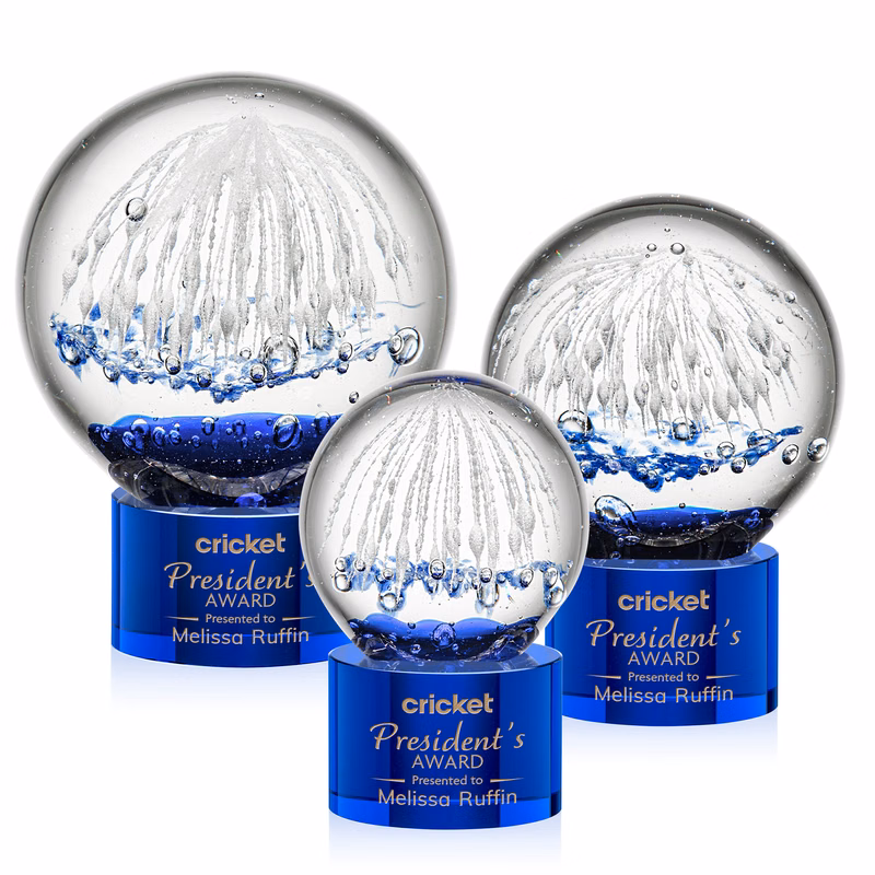 Starburst Award on Marvel Base - Blue