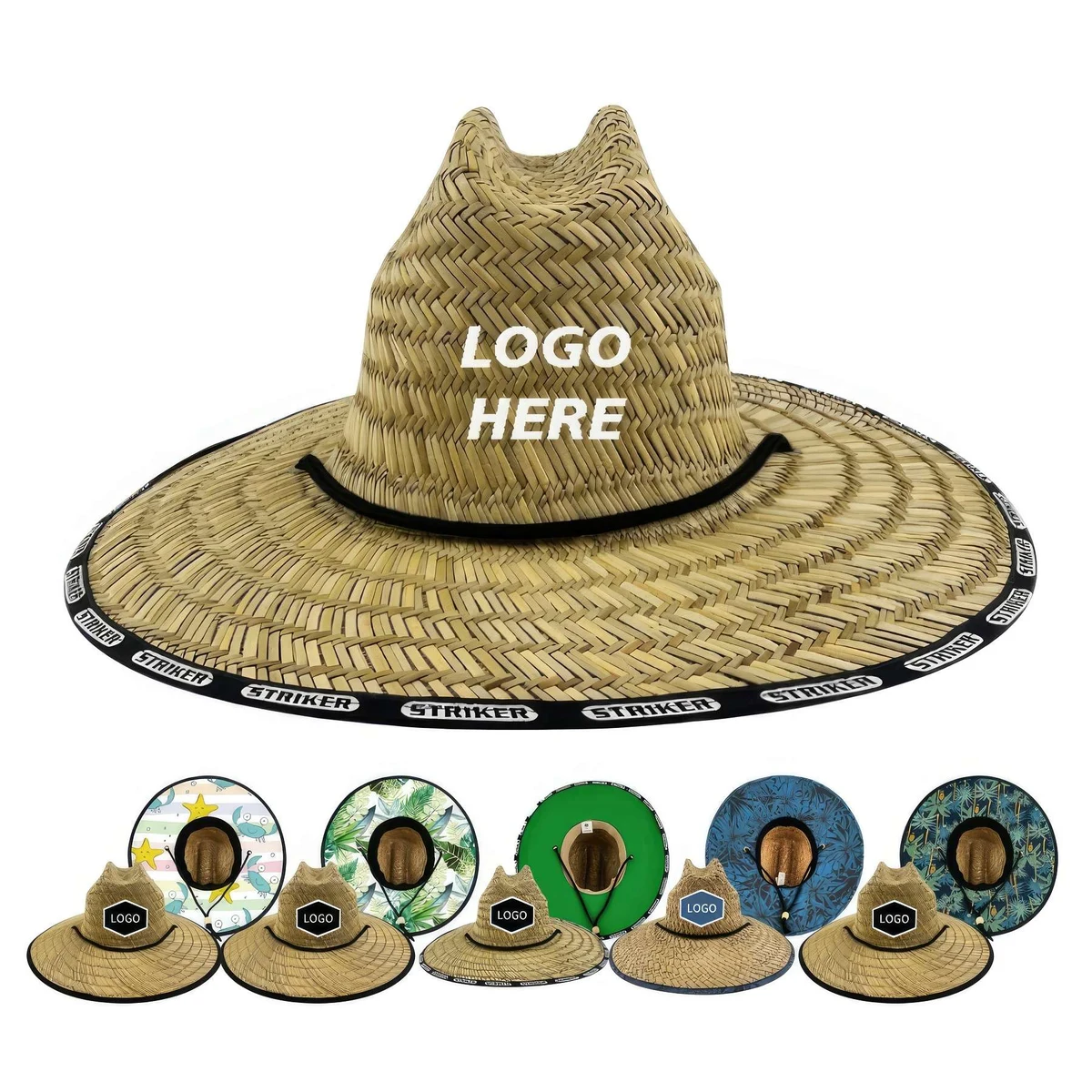 Custom Classic Straw Sun Beach Hat For Men And Women 1
