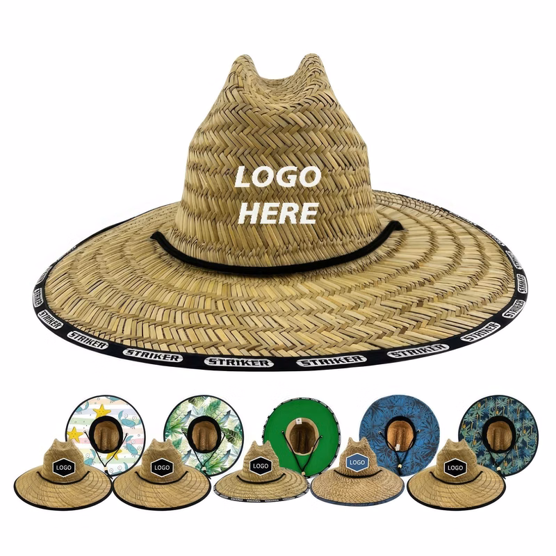 Custom Classic Straw Sun Beach Hat For Men And Women