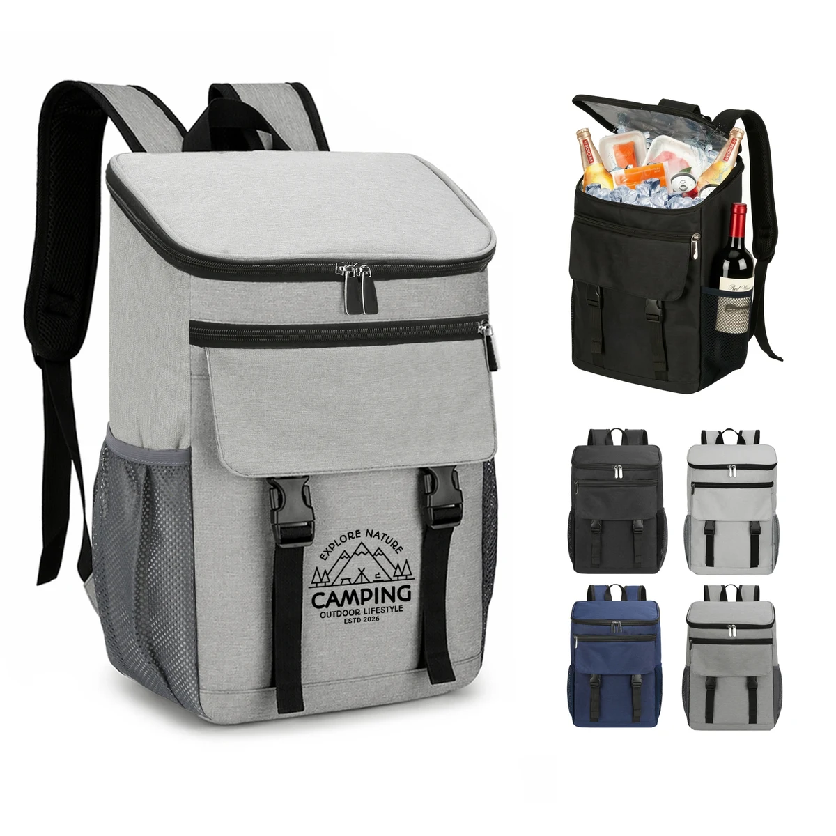 Leakproof 22 Can Insulated Backpack Cooler 1