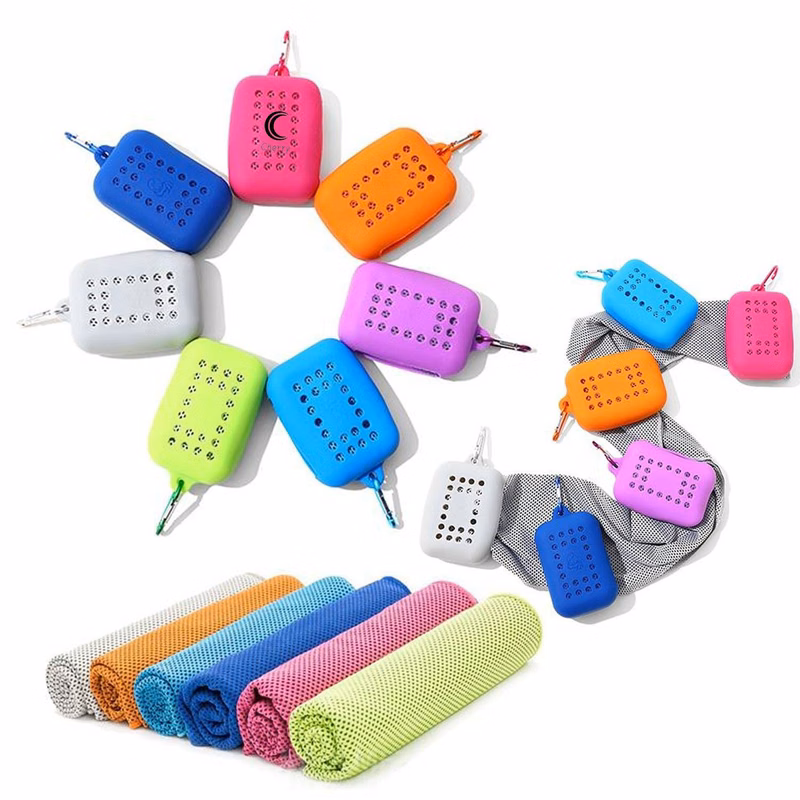Fast Drying Cooling Towel In Silicone Case