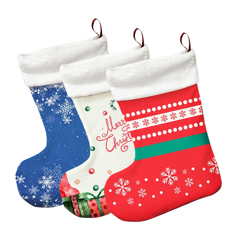 Free Shipping Full Color Printed Christmas Stocking 1