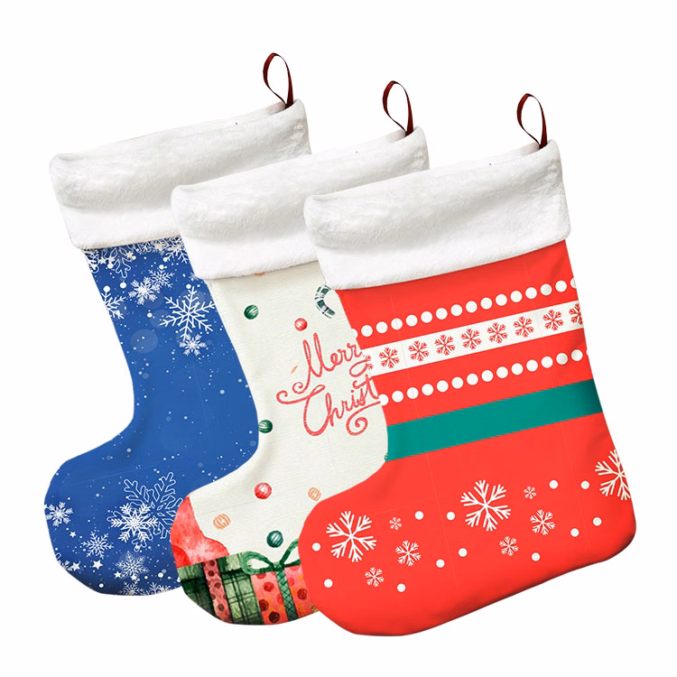 Free Shipping Full Color Printed Christmas Stocking