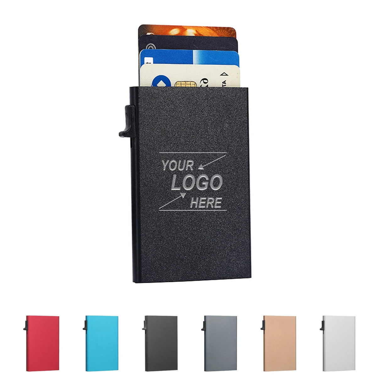 Pop Up RFID Blocking Credit Card Holder for 4 Cards 1