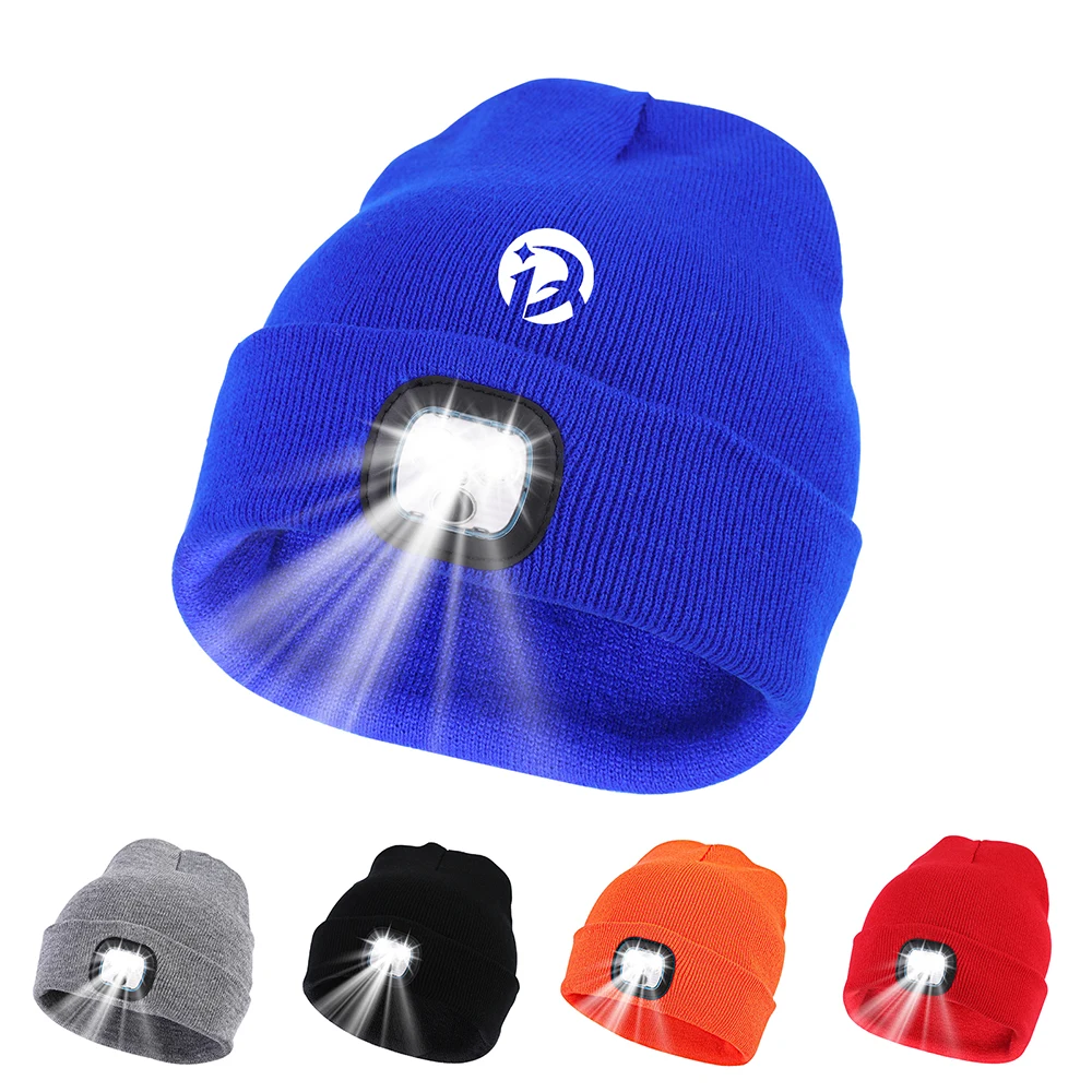 Unisex Rechargeable LED Knit Beanie Hat 1